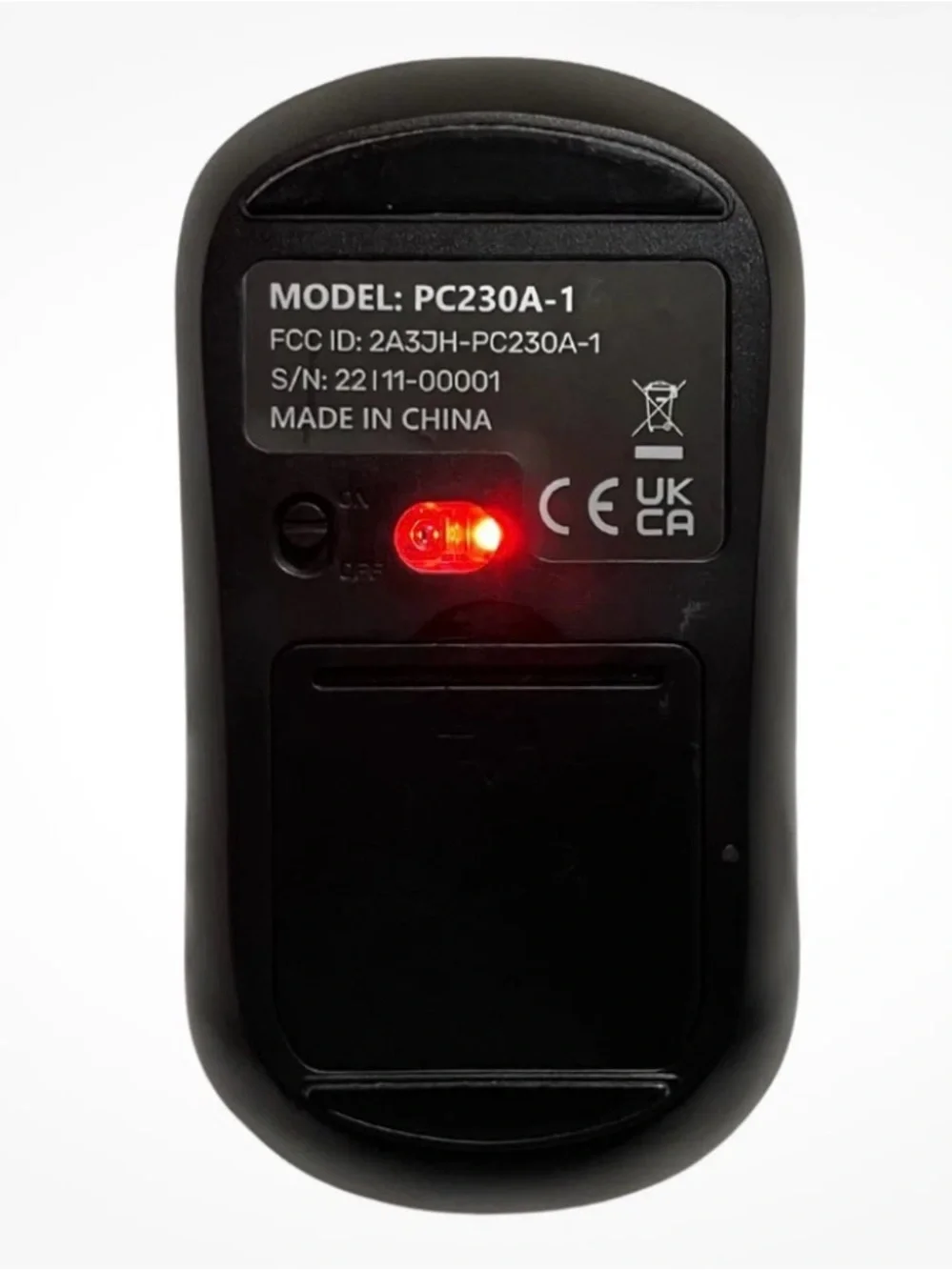 Compact Black Wireless Mouse with Scroll Wheel Conditions Working Perfectly